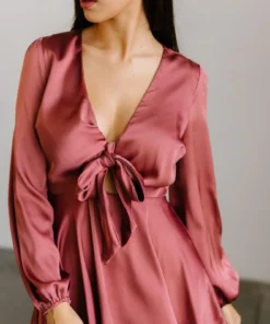 DD Woodbury Satin Mini Dress | Deep Mauve Dresses 9 DD Woodbury Satin Mini Dress | Deep Mauve Dresses