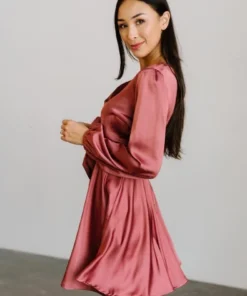 DD Woodbury Satin Mini Dress | Deep Mauve Dresses 10 DD Woodbury Satin Mini Dress | Deep Mauve Dresses