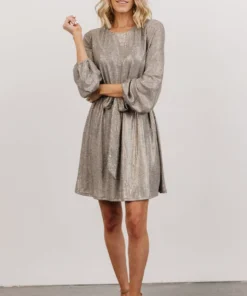 DF Xyla Sparkle Mini Dress | Silver