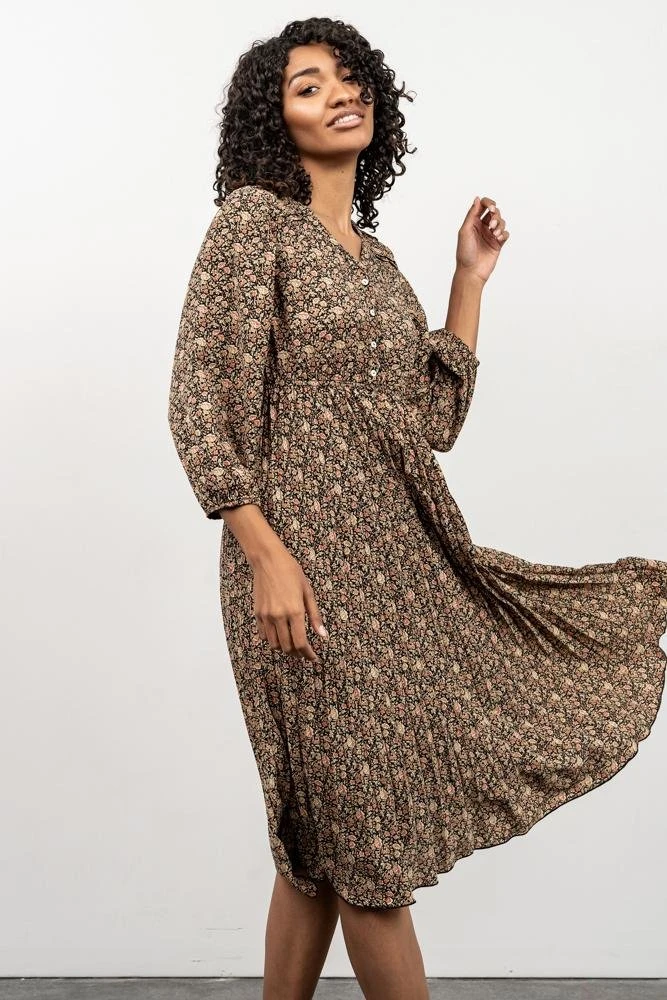 POL York Print Midi Dress | Black Dresses 5 POL York Print Midi Dress | Black Dresses