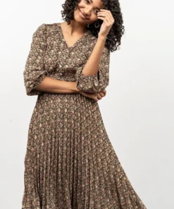 POL York Print Midi Dress | Black Dresses