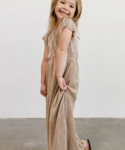 BB Custom Youth Athena Pleated Maxi Dress | Gold Dresses 16 BB Custom Youth Athena Pleated Maxi Dress | Gold Dresses