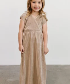 BB Custom Youth Athena Pleated Maxi Dress | Gold Dresses 20 BB Custom Youth Athena Pleated Maxi Dress | Gold Dresses