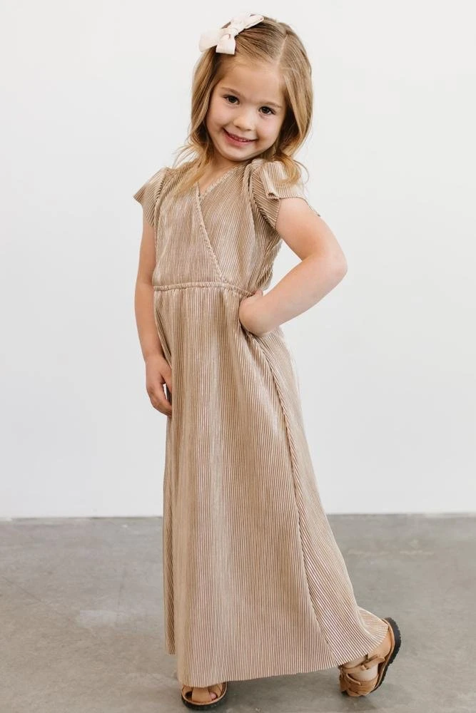 BB Custom Youth Athena Pleated Maxi Dress | Gold Dresses 2 BB Custom Youth Athena Pleated Maxi Dress | Gold Dresses