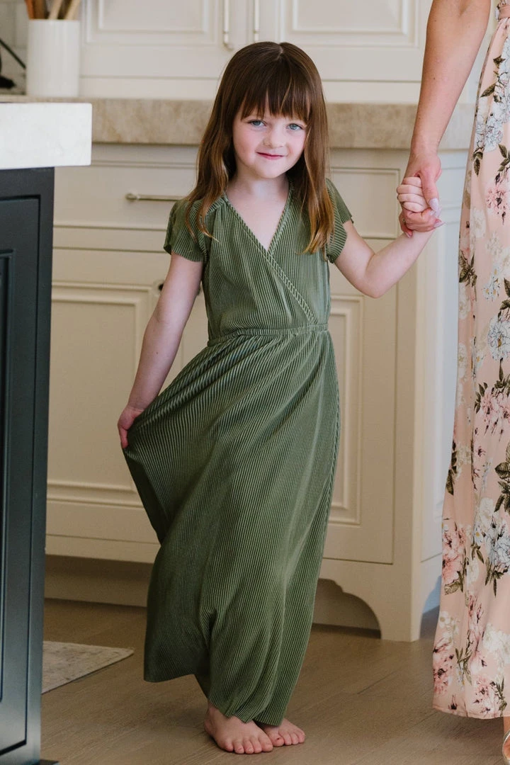 BB Custom Youth Athena Pleated Maxi Dress | Sage Maxi Dresses 2 BB Custom Youth Athena Pleated Maxi Dress | Sage Maxi Dresses