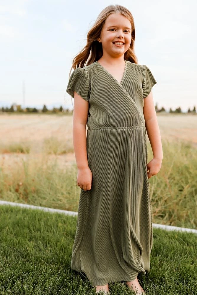 BB Custom Youth Athena Pleated Maxi Dress | Sage Maxi Dresses 5 BB Custom Youth Athena Pleated Maxi Dress | Sage Maxi Dresses