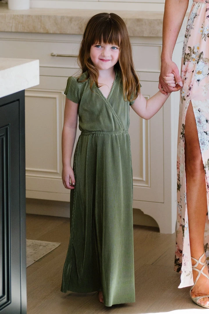 BB Custom Youth Athena Pleated Maxi Dress | Sage Maxi Dresses 1 BB Custom Youth Athena Pleated Maxi Dress | Sage Maxi Dresses