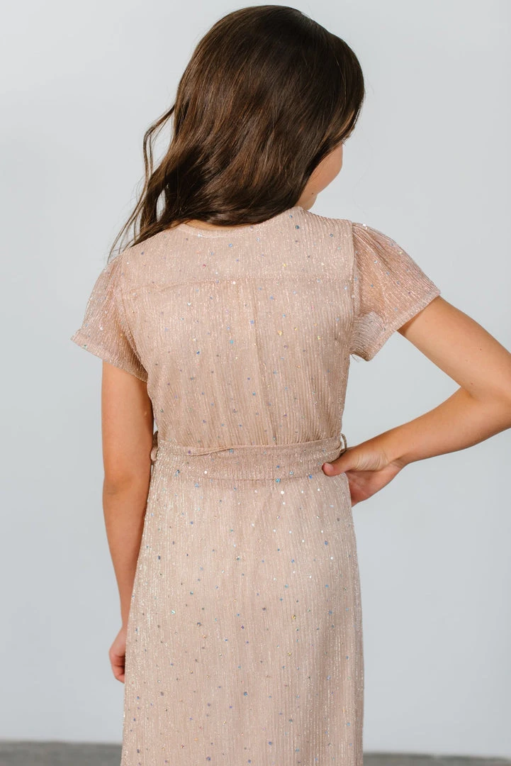 BB Custom Dresses Youth Grace Sparkle Gown | Champagne 5 BB Custom Dresses Youth Grace Sparkle Gown | Champagne