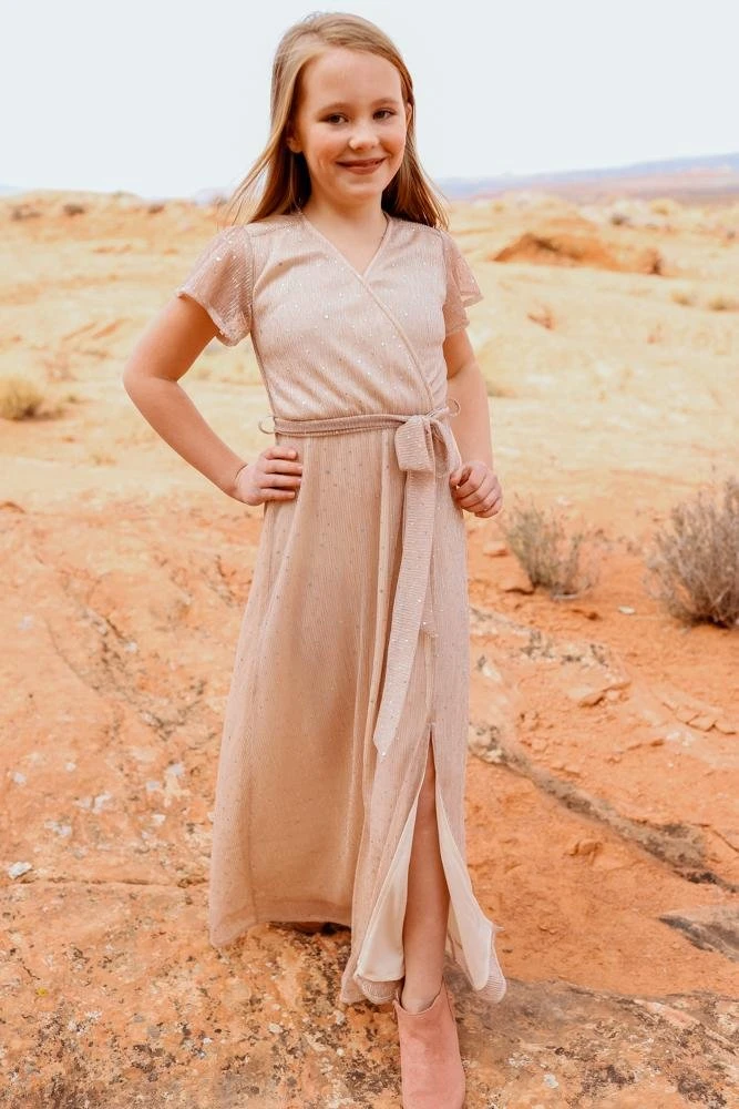 BB Custom Dresses Youth Grace Sparkle Gown | Champagne 3 BB Custom Dresses Youth Grace Sparkle Gown | Champagne