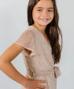BB Custom Dresses Youth Grace Sparkle Gown | Champagne 11 BB Custom Dresses Youth Grace Sparkle Gown | Champagne