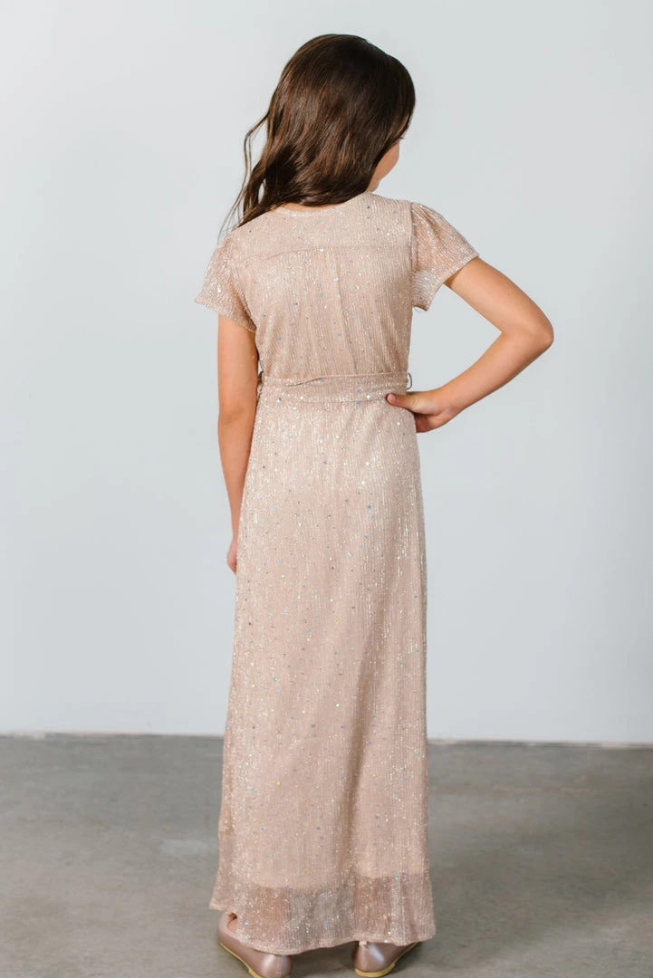 BB Custom Dresses Youth Grace Sparkle Gown | Champagne 4 BB Custom Dresses Youth Grace Sparkle Gown | Champagne