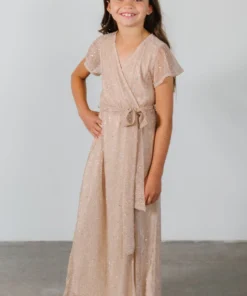 BB Custom Dresses Youth Grace Sparkle Gown | Champagne