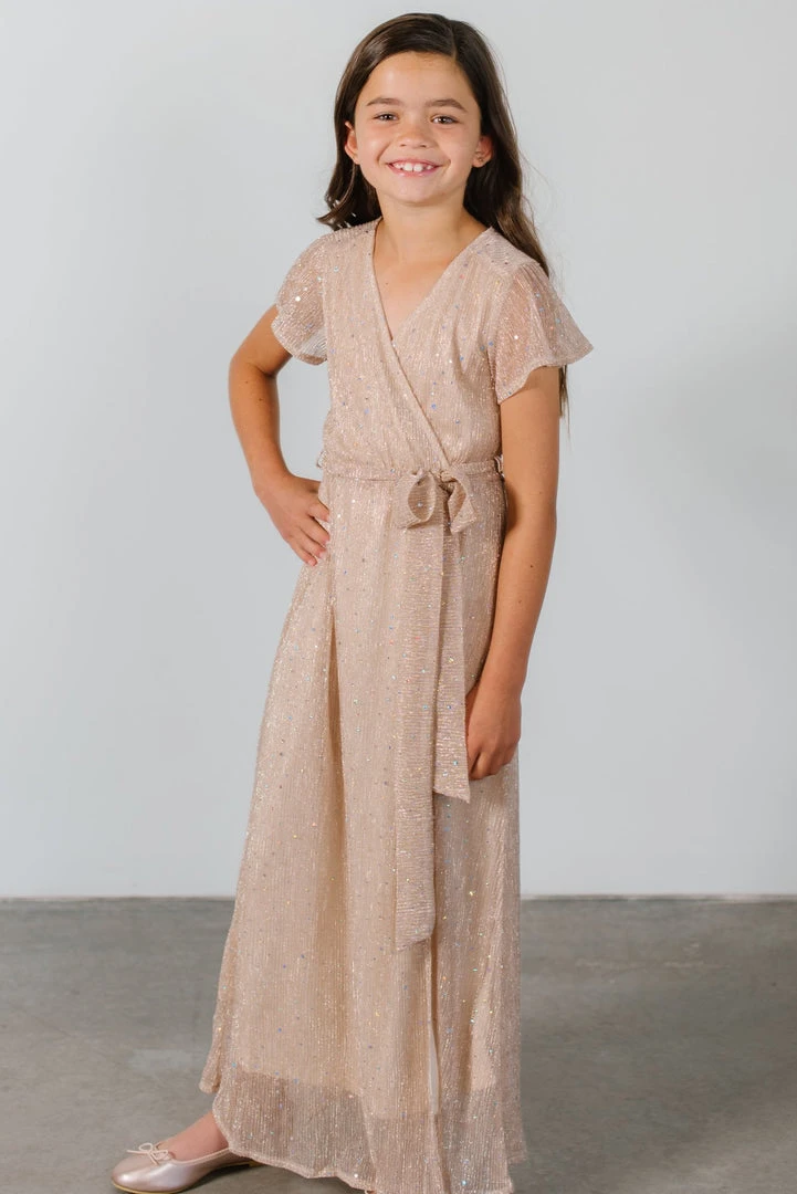 BB Custom Dresses Youth Grace Sparkle Gown | Champagne 1 BB Custom Dresses Youth Grace Sparkle Gown | Champagne