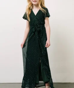 BB Custom Dresses Youth Grace Sparkle Gown | Emerald 7 BB Custom Dresses Youth Grace Sparkle Gown | Emerald