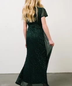 BB Custom Dresses Youth Grace Sparkle Gown | Emerald 9 BB Custom Dresses Youth Grace Sparkle Gown | Emerald