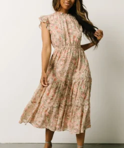 HAY Yvette Midi Dress | Pink Floral