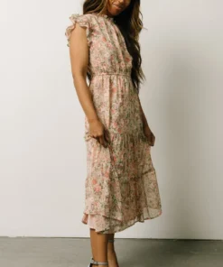HAY Yvette Midi Dress | Pink Floral