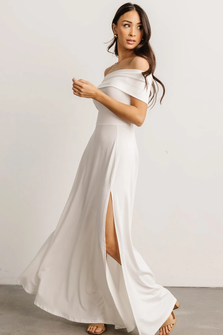 DD Zada Off Shoulder Maxi Dress | Off White Dresses 3 DD Zada Off Shoulder Maxi Dress | Off White Dresses
