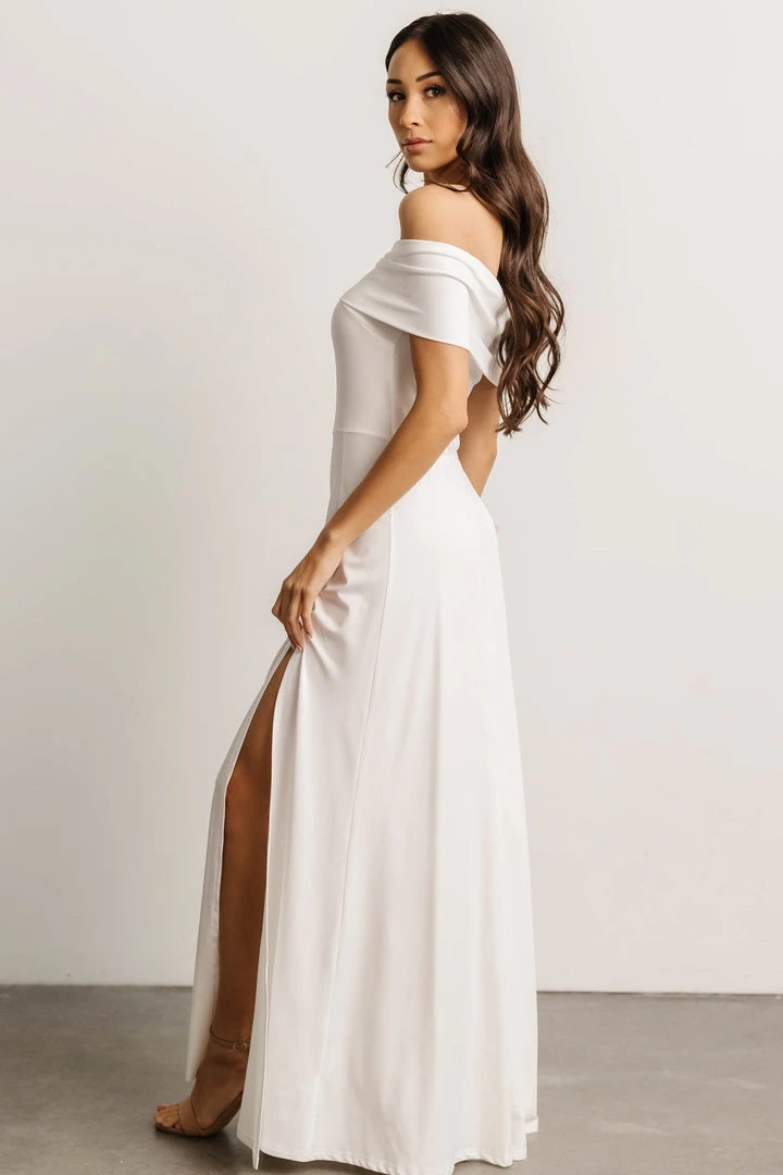 DD Zada Off Shoulder Maxi Dress | Off White Dresses 6 DD Zada Off Shoulder Maxi Dress | Off White Dresses