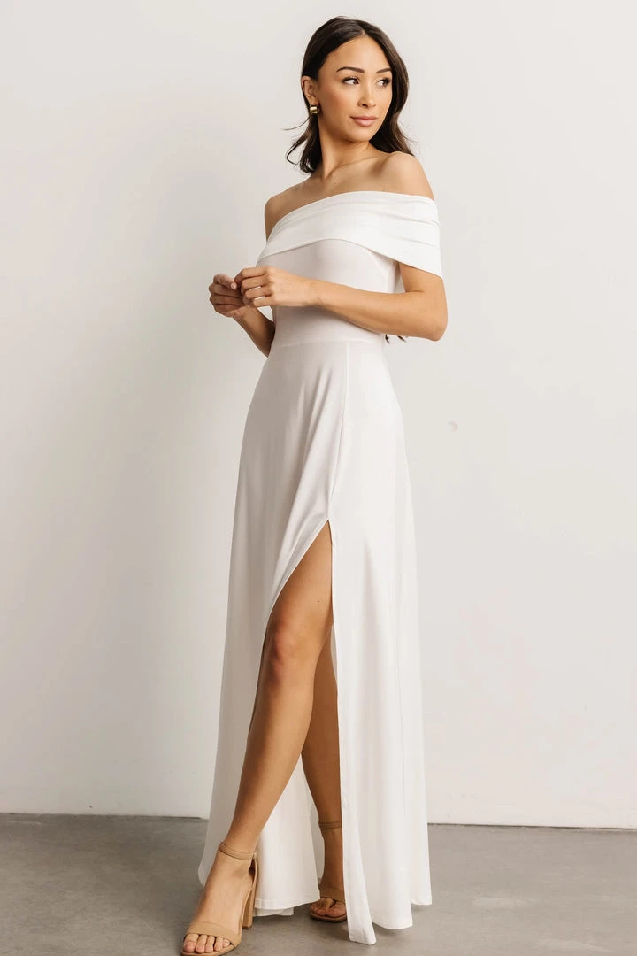 DD Zada Off Shoulder Maxi Dress | Off White Dresses 2 DD Zada Off Shoulder Maxi Dress | Off White Dresses