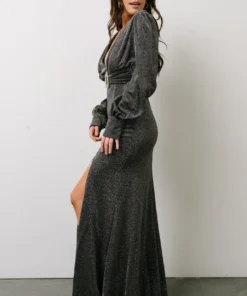 Soi Zae Shimmer Gown | Black Multi 21 Soi Zae Shimmer Gown | Black Multi