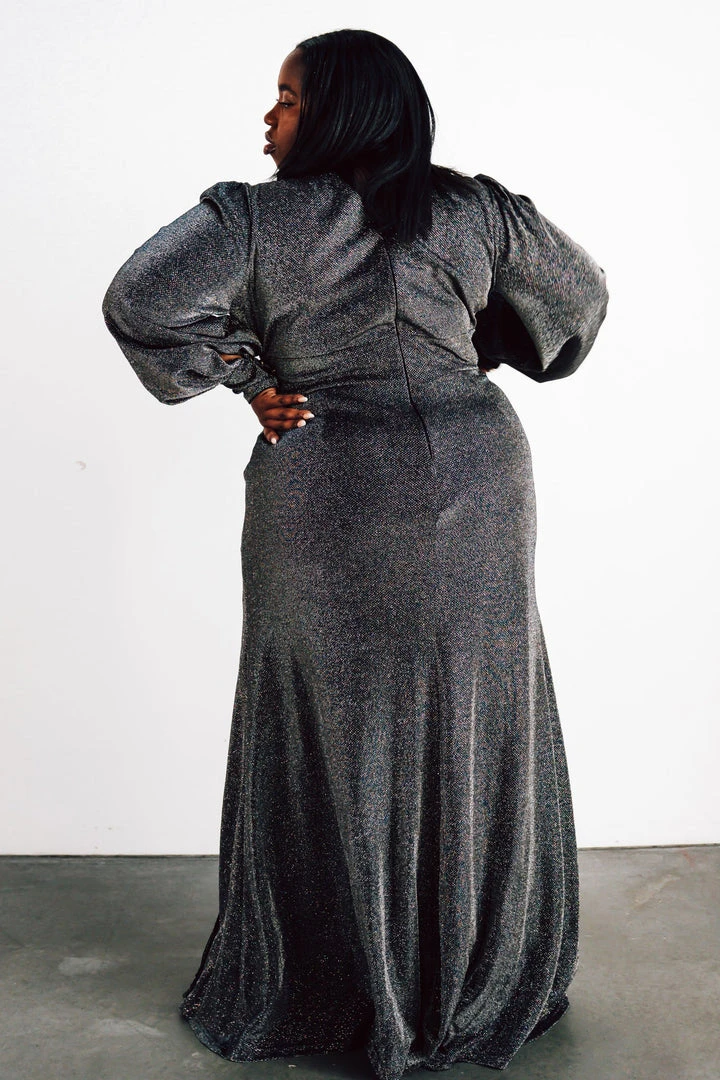 Soi Zae Shimmer Gown | Black Multi 10 Soi Zae Shimmer Gown | Black Multi