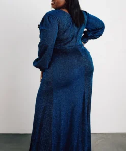 Soi Dresses Zae Shimmer Gown | Blue