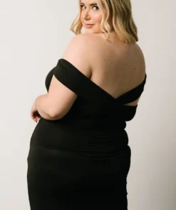 DD Zaire Off Shoulder Maxi Dress | Black Dresses