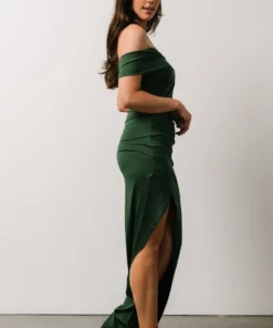 DD Zaire Off Shoulder Maxi Dress | Green