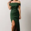 DD Zaire Off Shoulder Maxi Dress | Green
