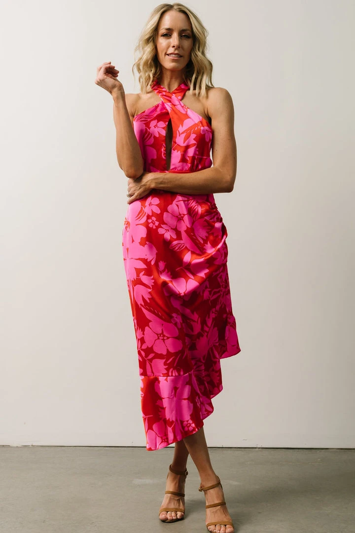 SL Ziggy Midi Dress | Fuchsia Floral 5 SL Ziggy Midi Dress | Fuchsia Floral