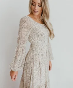 BB Custom Dresses Zoey Smocked Maxi Dress | Animal Print