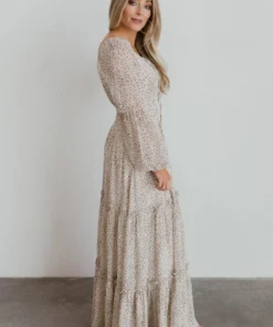 BB Custom Dresses Zoey Smocked Maxi Dress | Animal Print